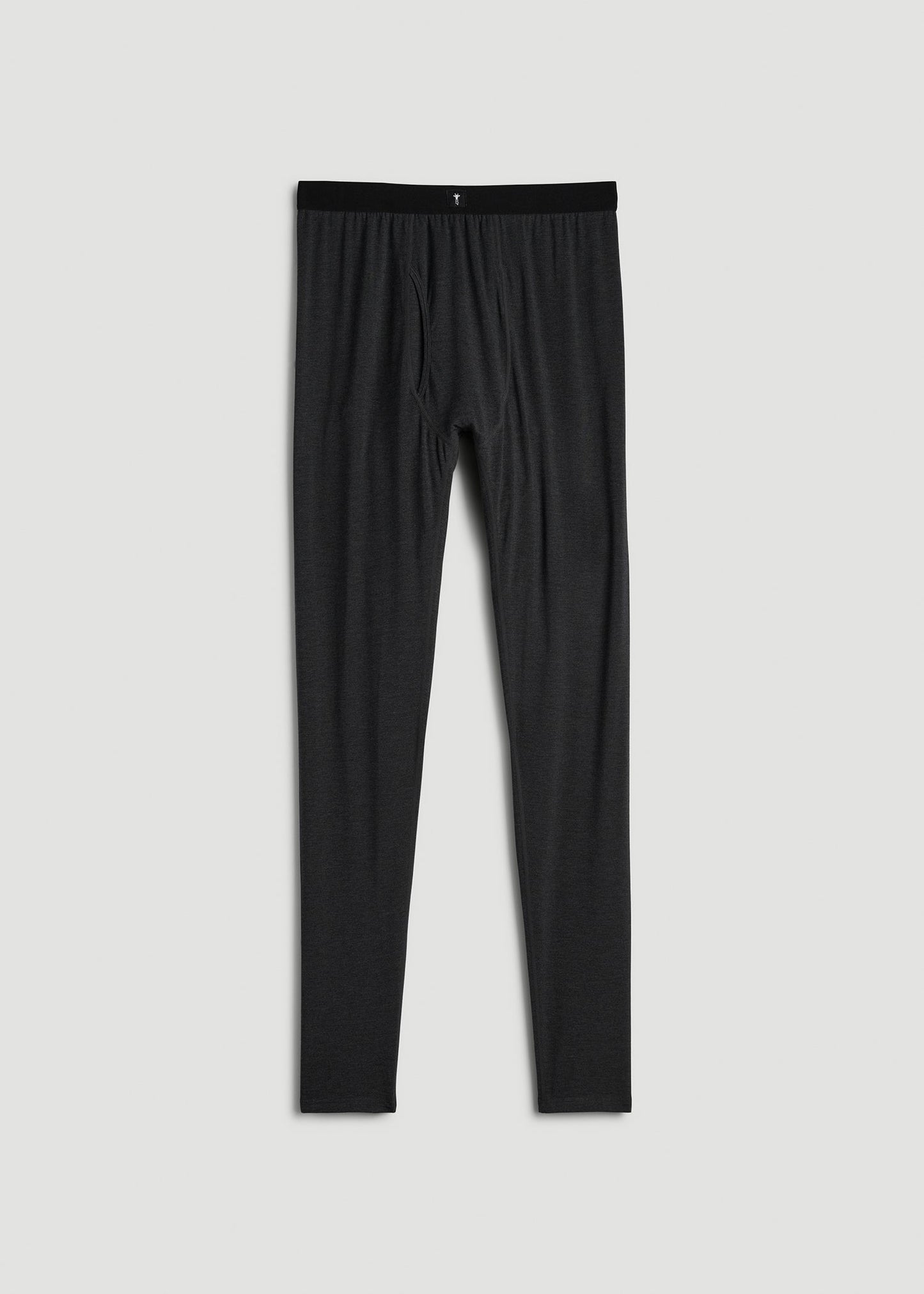 Merino Wool Blend Base Layer Tights for Tall Men in Charcoal Mix