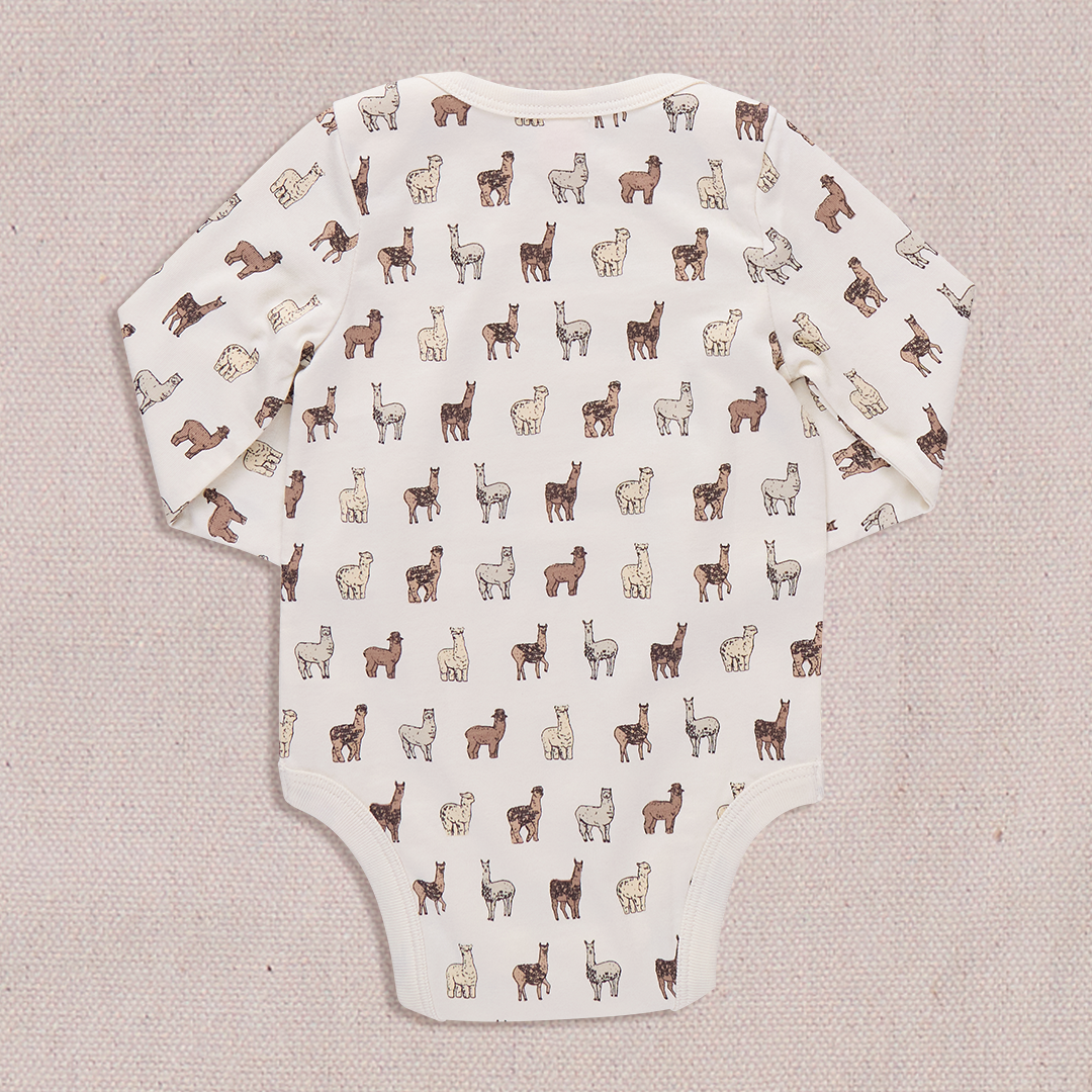 Baby Wonder Bodysuit - Llamas and Alpacas