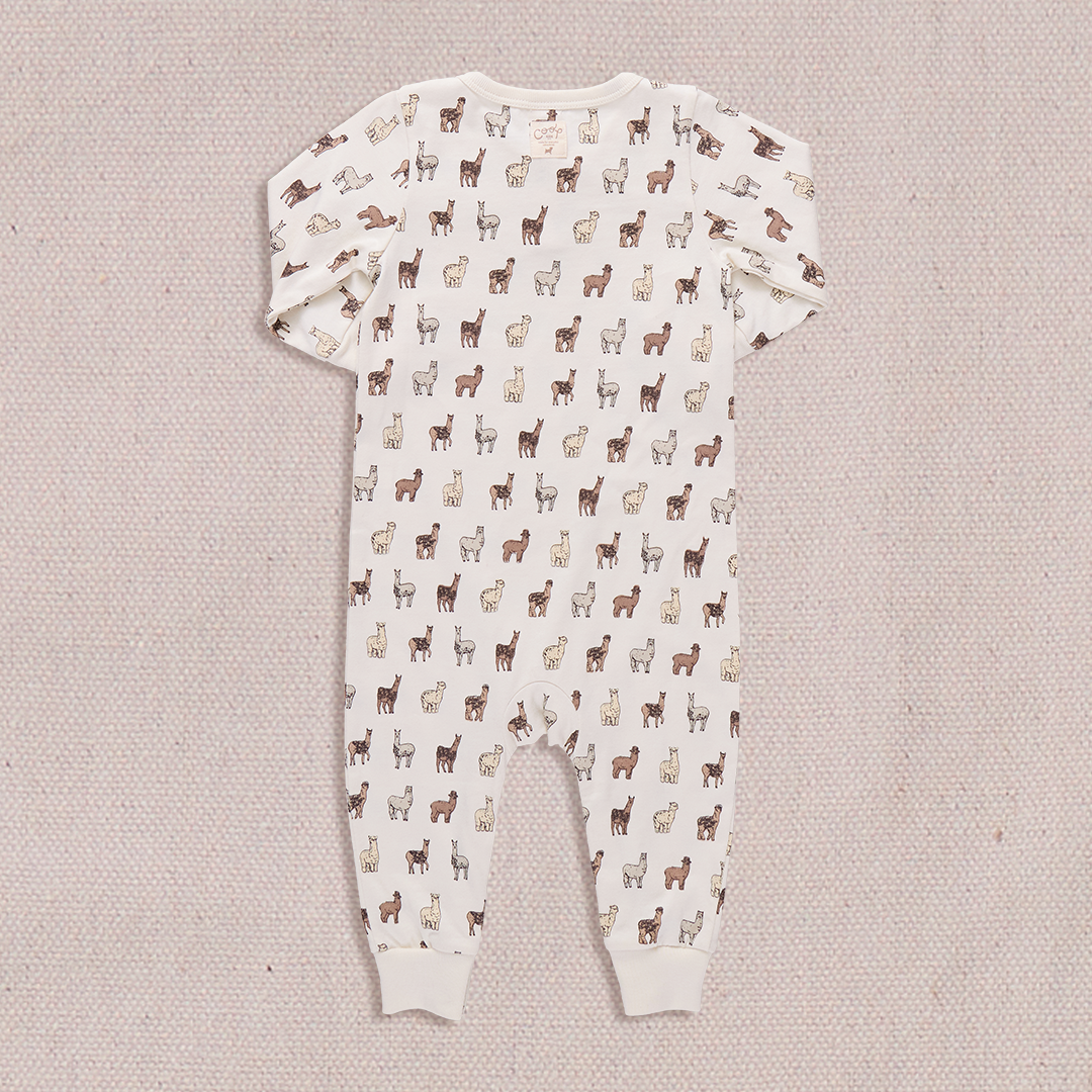 Baby Park Romper - llamas and Alpacas