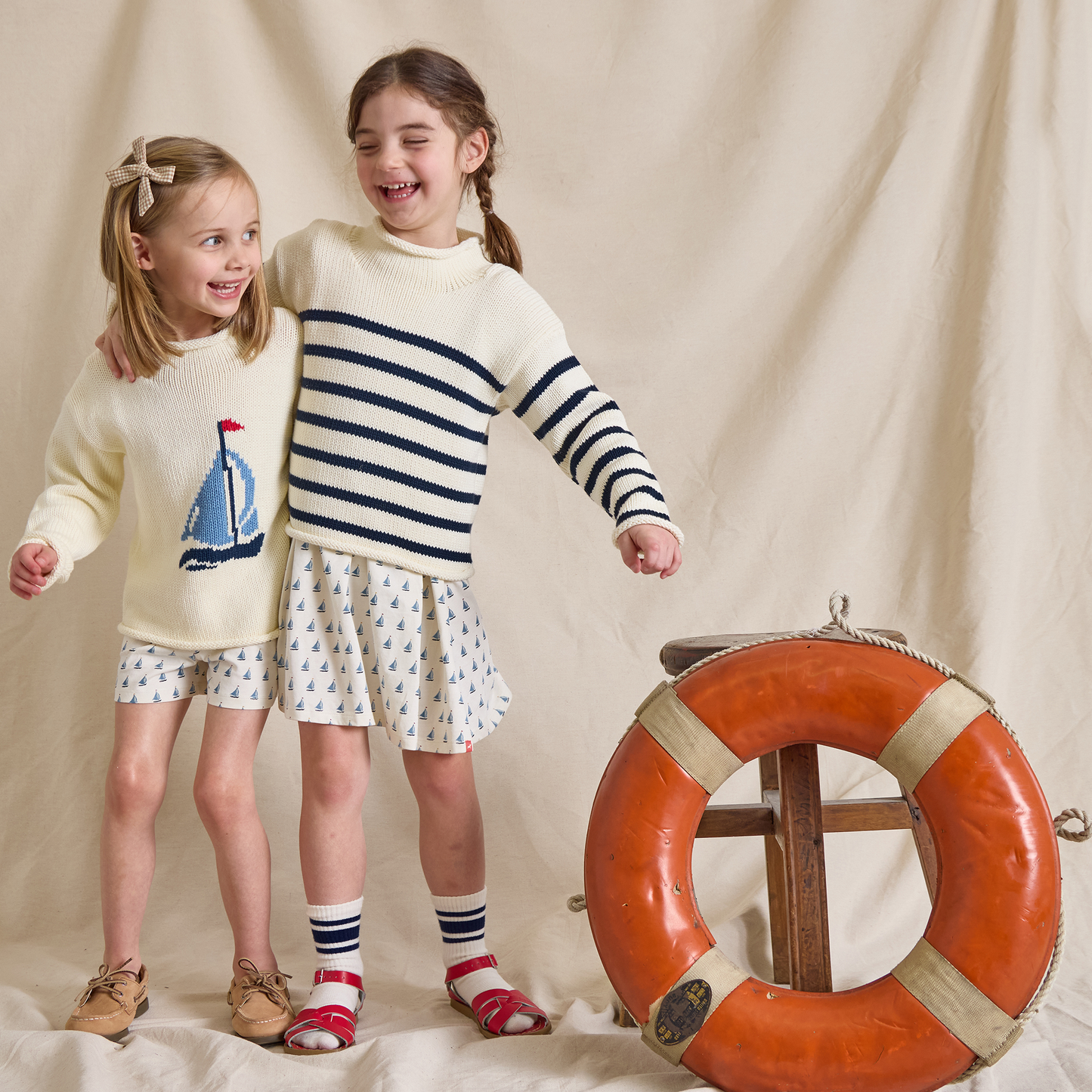 Classic Sweater - Navy Stripe