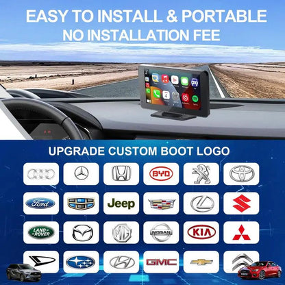 7" Portable Wireless Car Screen with Touch Display & Auto Connect