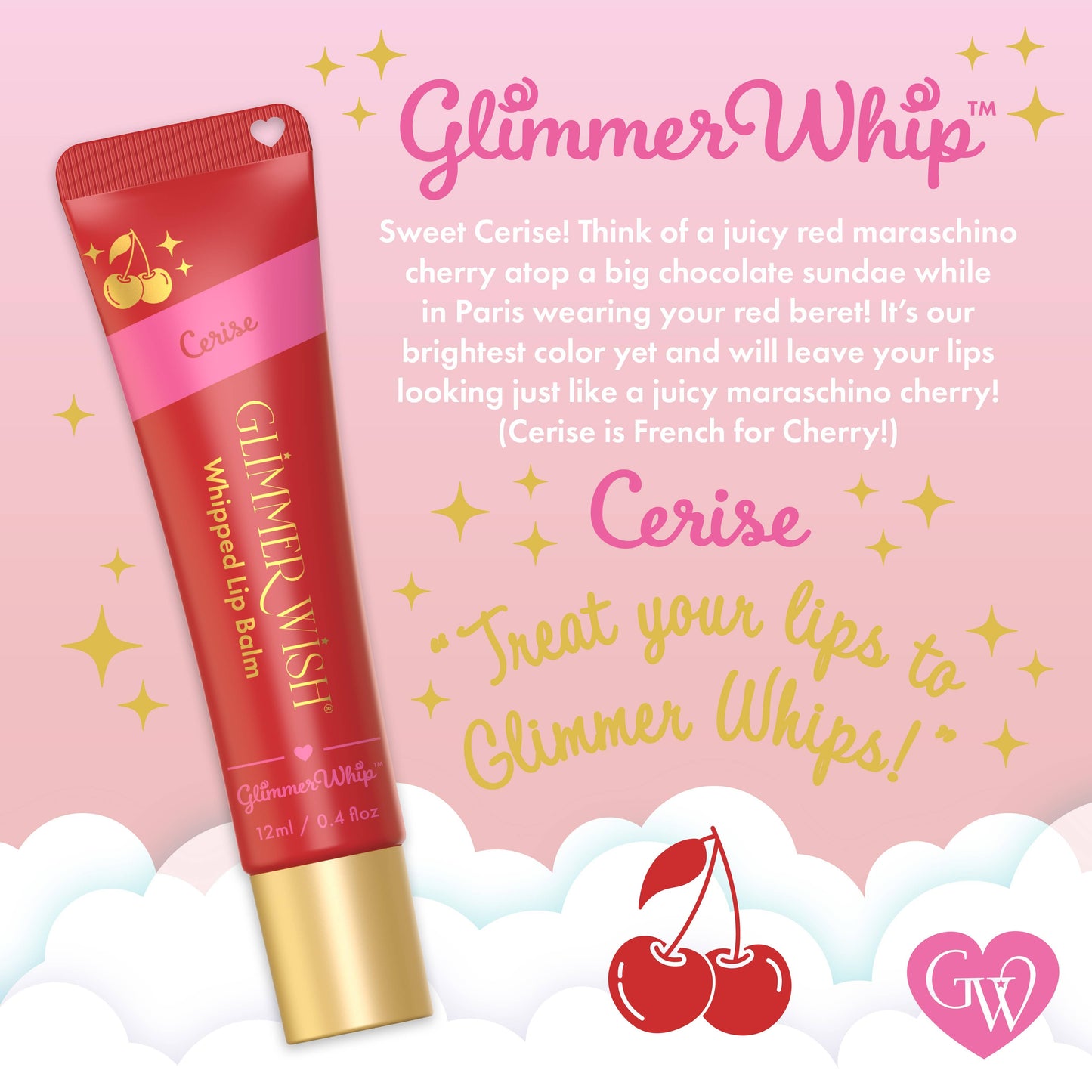 Glimmer Whip - Whipped Lip Balm: Cotton Candy