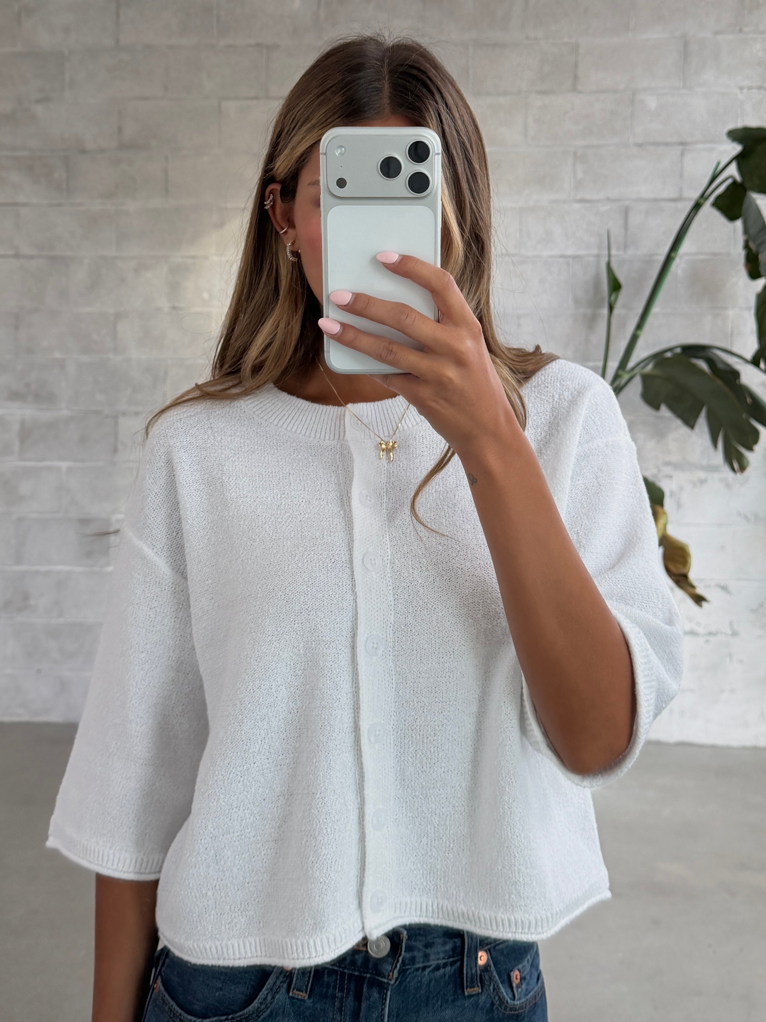 GENTLE FAWN Genevieve Button Front Knit Top