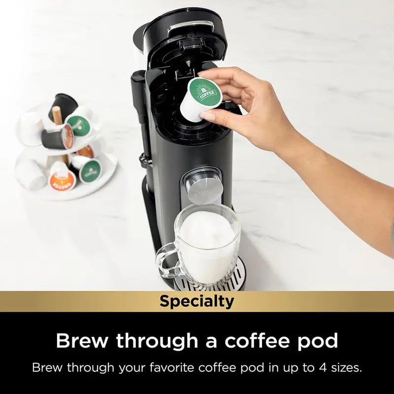 7-in-1 Coffee Maker With Built-In Milk Frother | K-Cup Compatible
