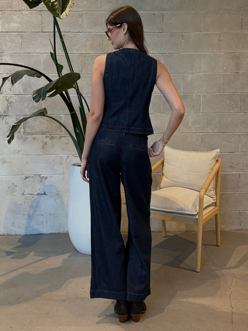 BLACK TAPE Pleated Denim Pant