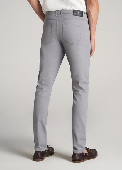Carman TAPERED Fit Five Pocket Pants for Tall Men in Pebble Grey