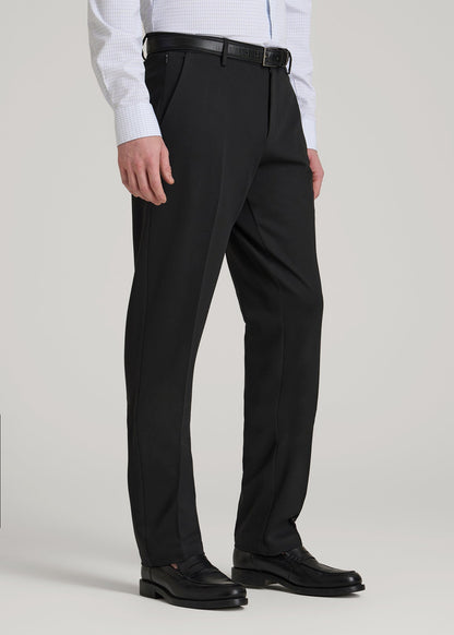 Flex Tech Suit Pants for Tall Men in Black