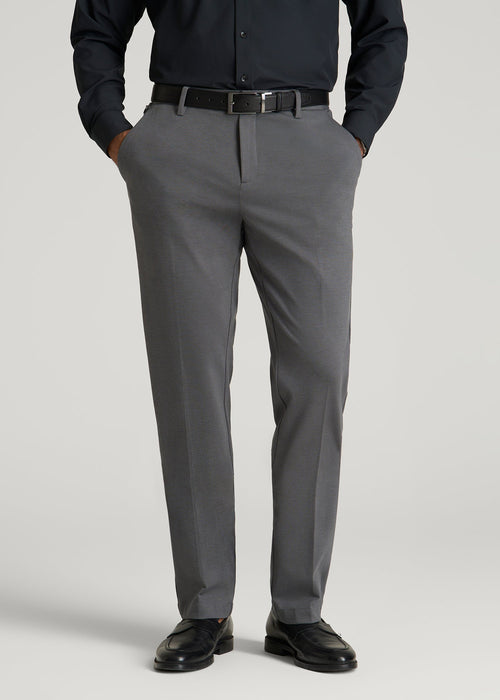 Flex Tech Suit Pants for Tall Men in Slate Nailhead