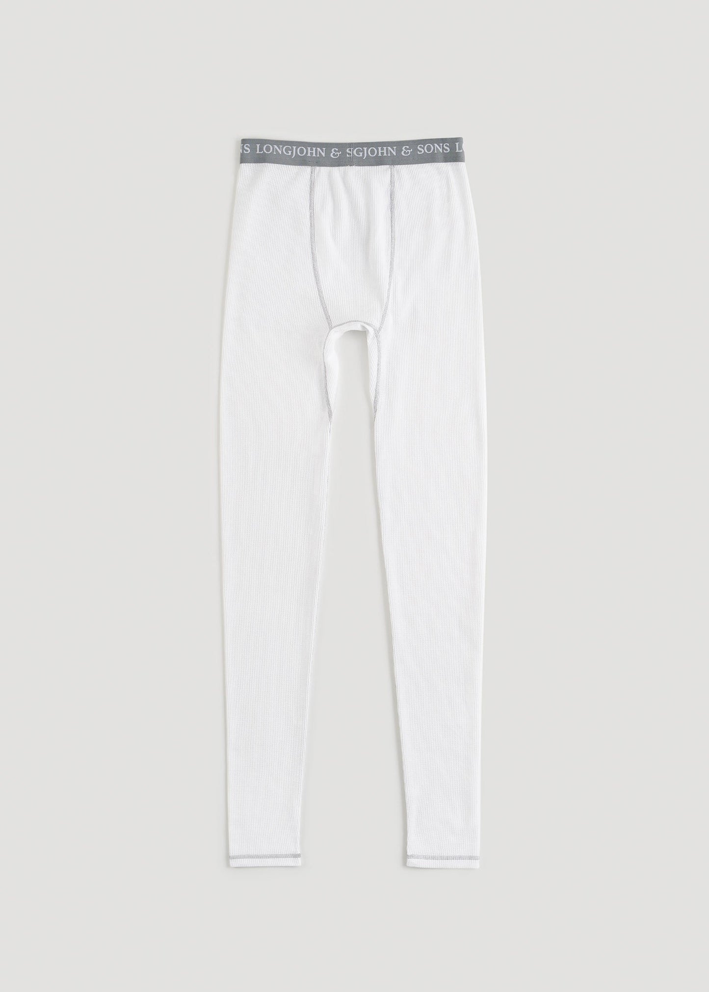 LJ&S Long Thermal Underwear for Tall Men in White