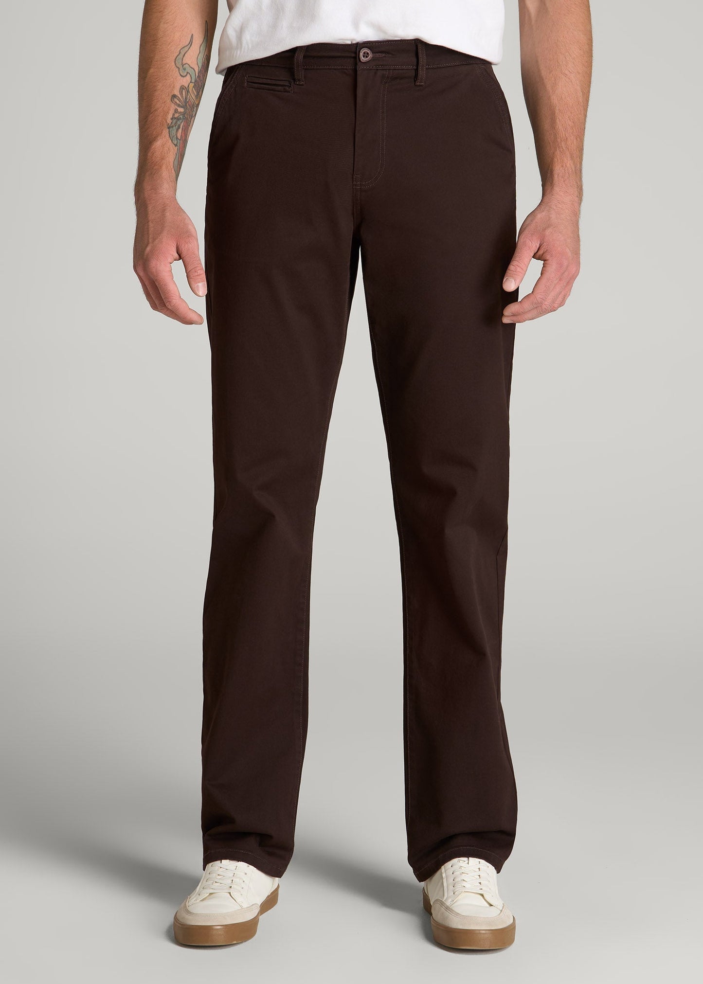 Mason RELAXED Chinos for Tall Men in Chocolate
