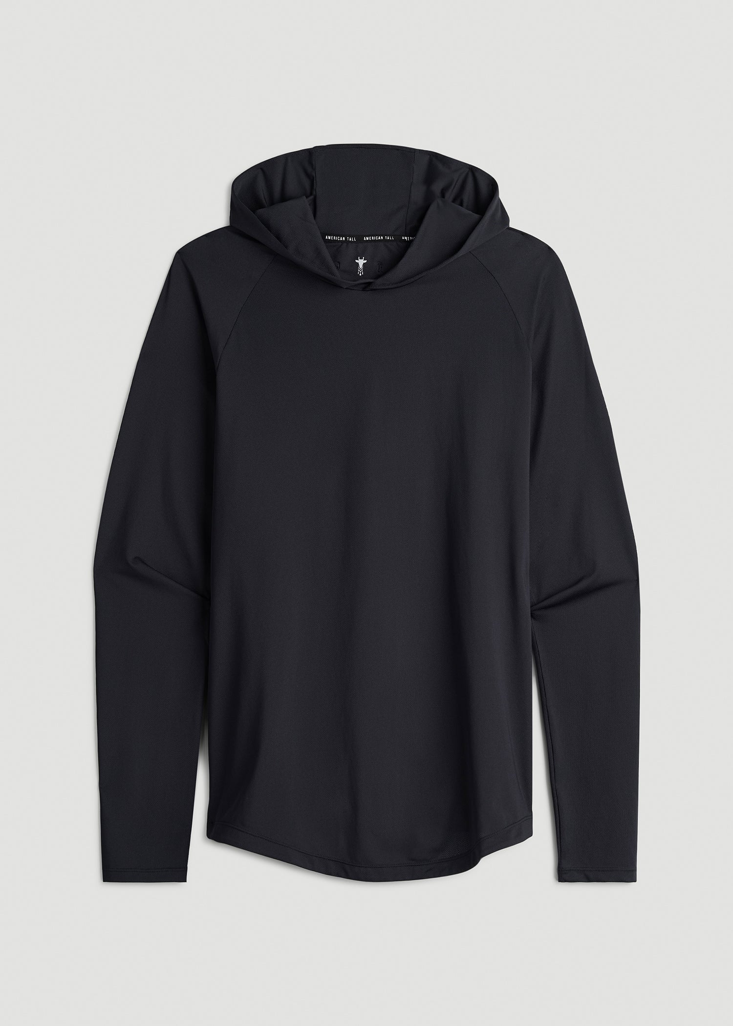 A.T. Performance Training Hoodie for Tall Men in Black