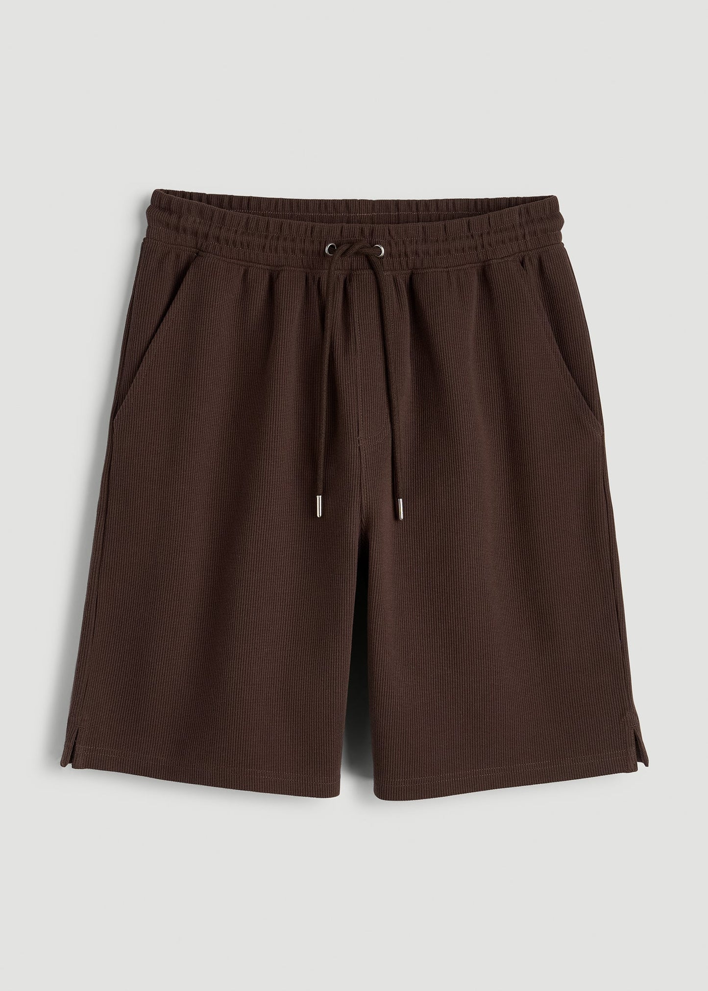 Micro Waffle Short for Tall Men in Espresso