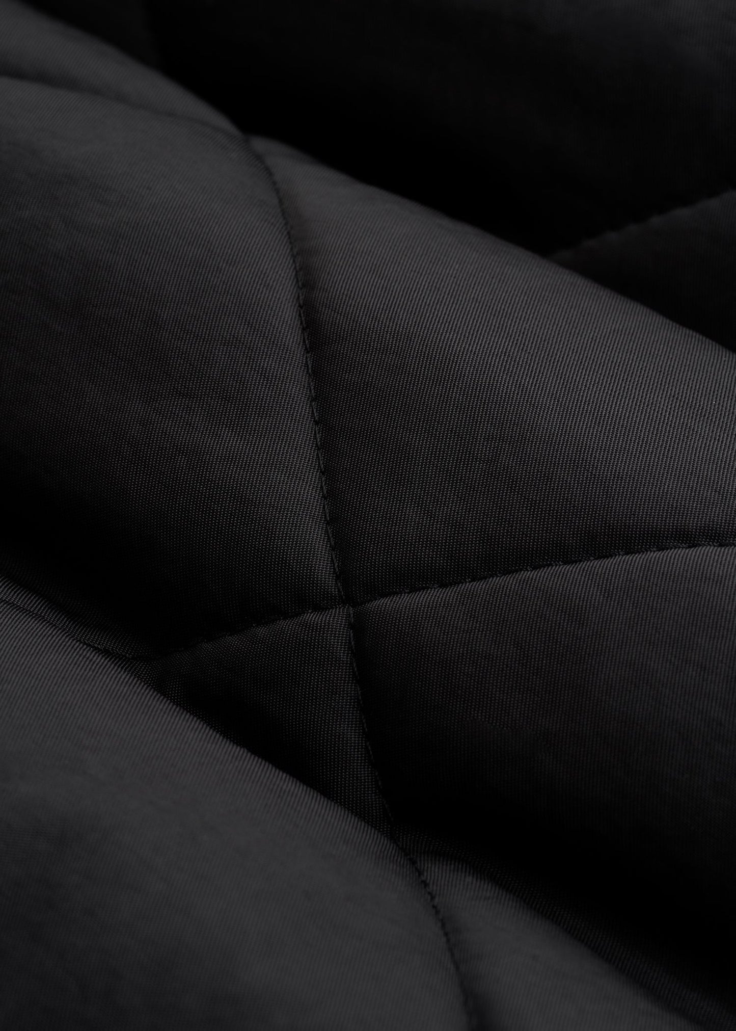 Quilted Jacket for Tall Men in Black