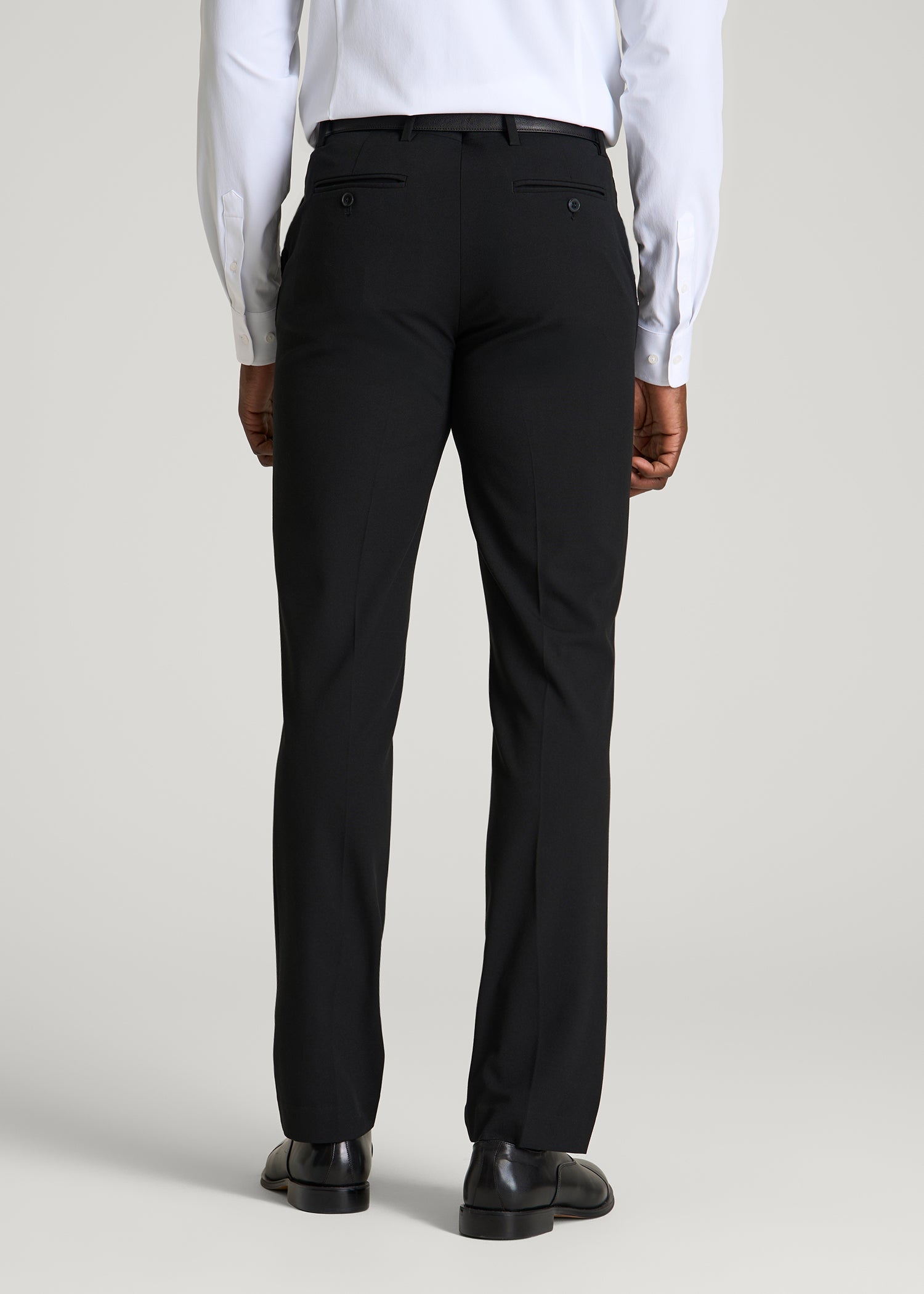 Suit Separates Pants for Tall Men in Deep Black