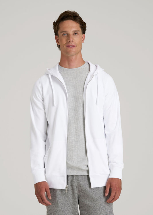 Wearever 2.0 French Terry Full-Zip Hoodie for Tall Men in White
