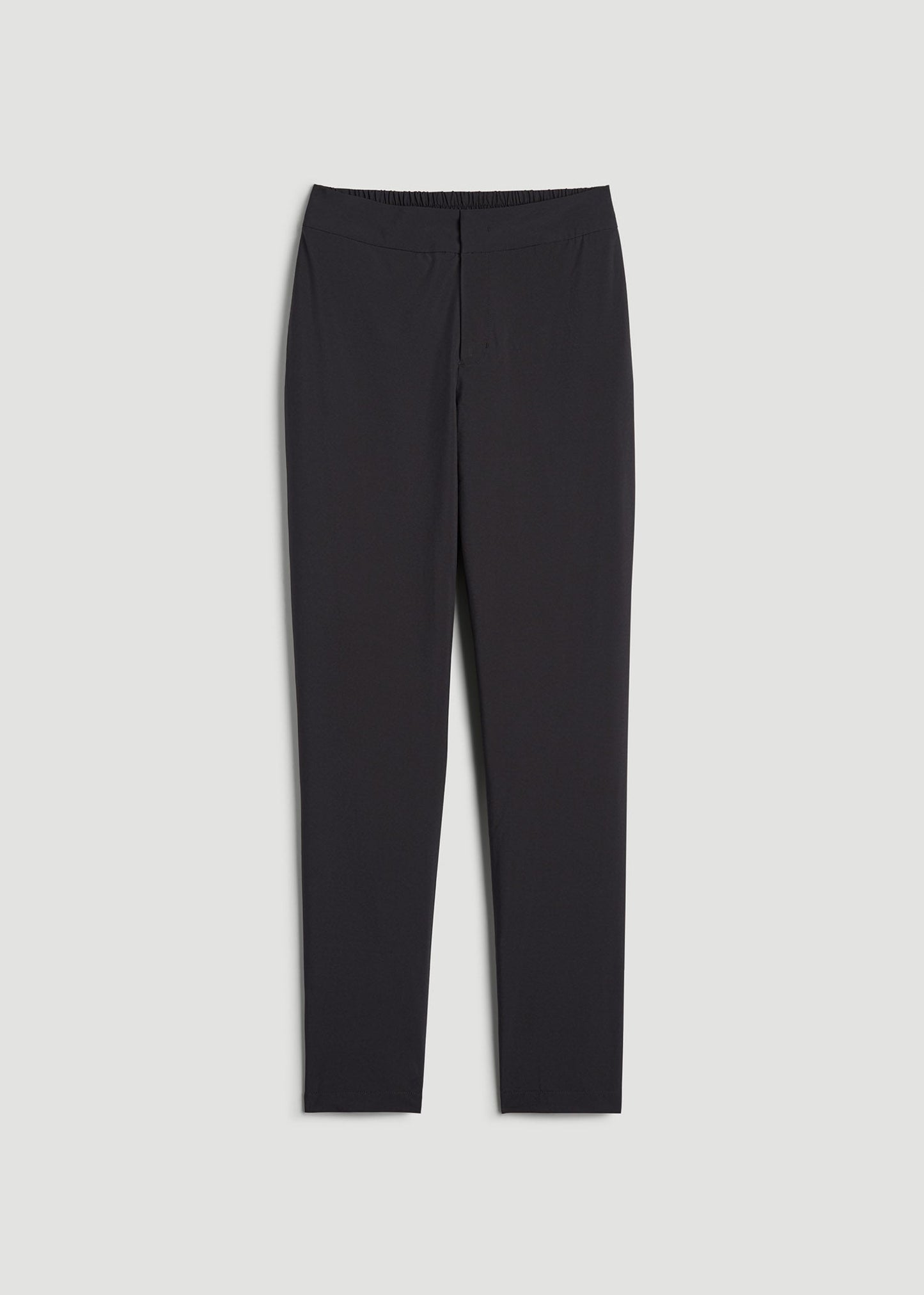 Pull On Fleece Lined Trouser Pants for Tall Women in Black