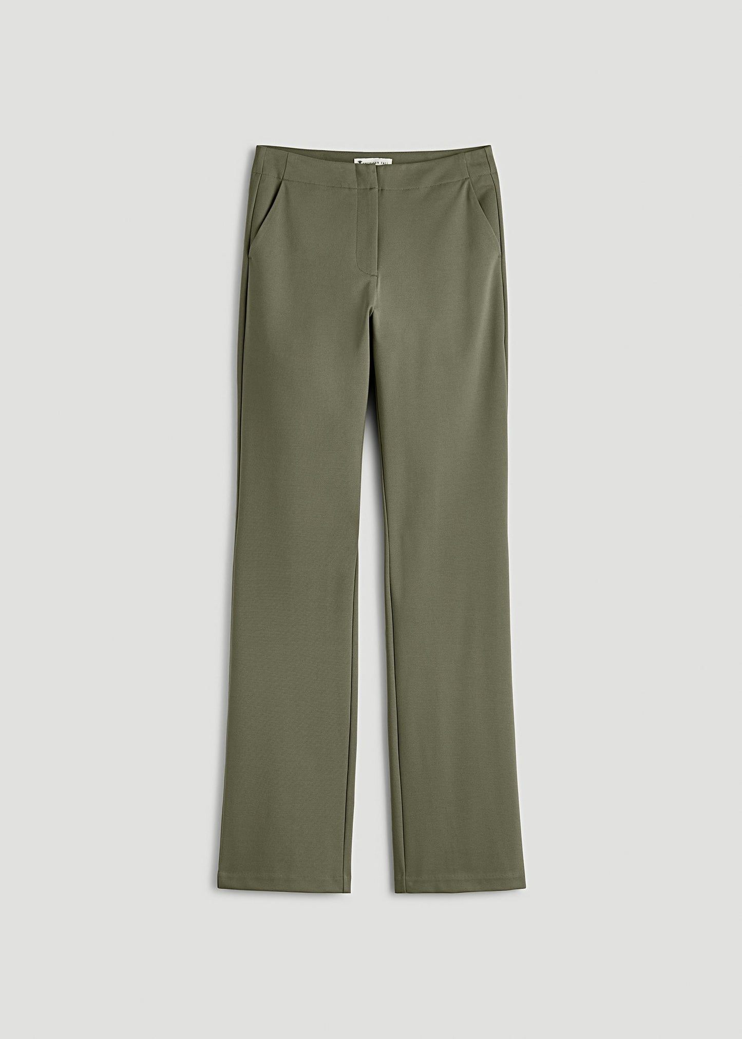 Freedom Flex Slim Straight Leg Dress Pants for Tall Women in Olive
