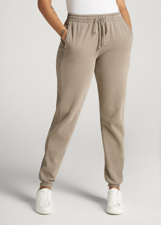 Wearever Fleece Regular Fit Sweatpants for Tall Women in Khaki