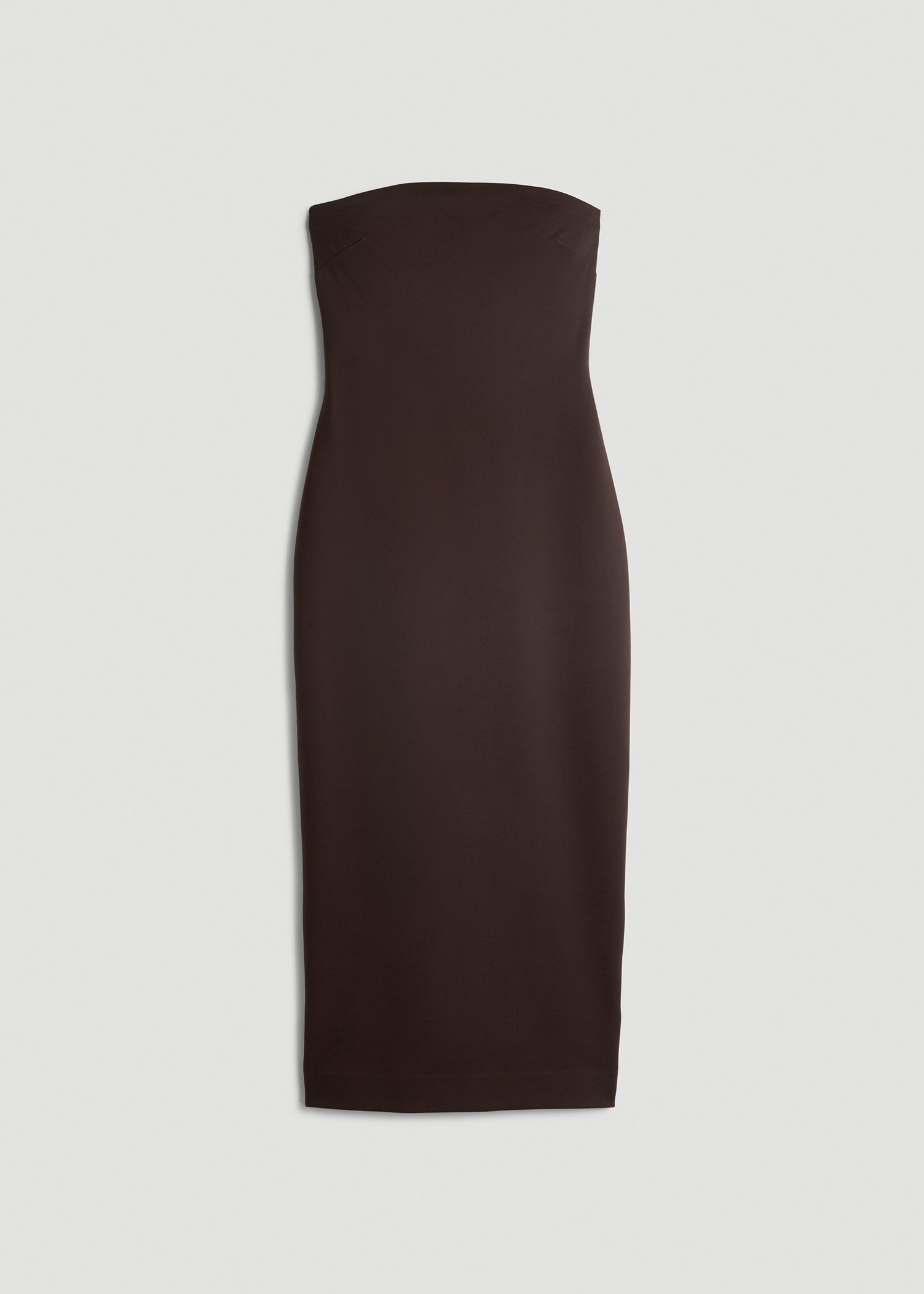 Flex Ponte Fitted Bustier Dress for Tall Women in Espresso