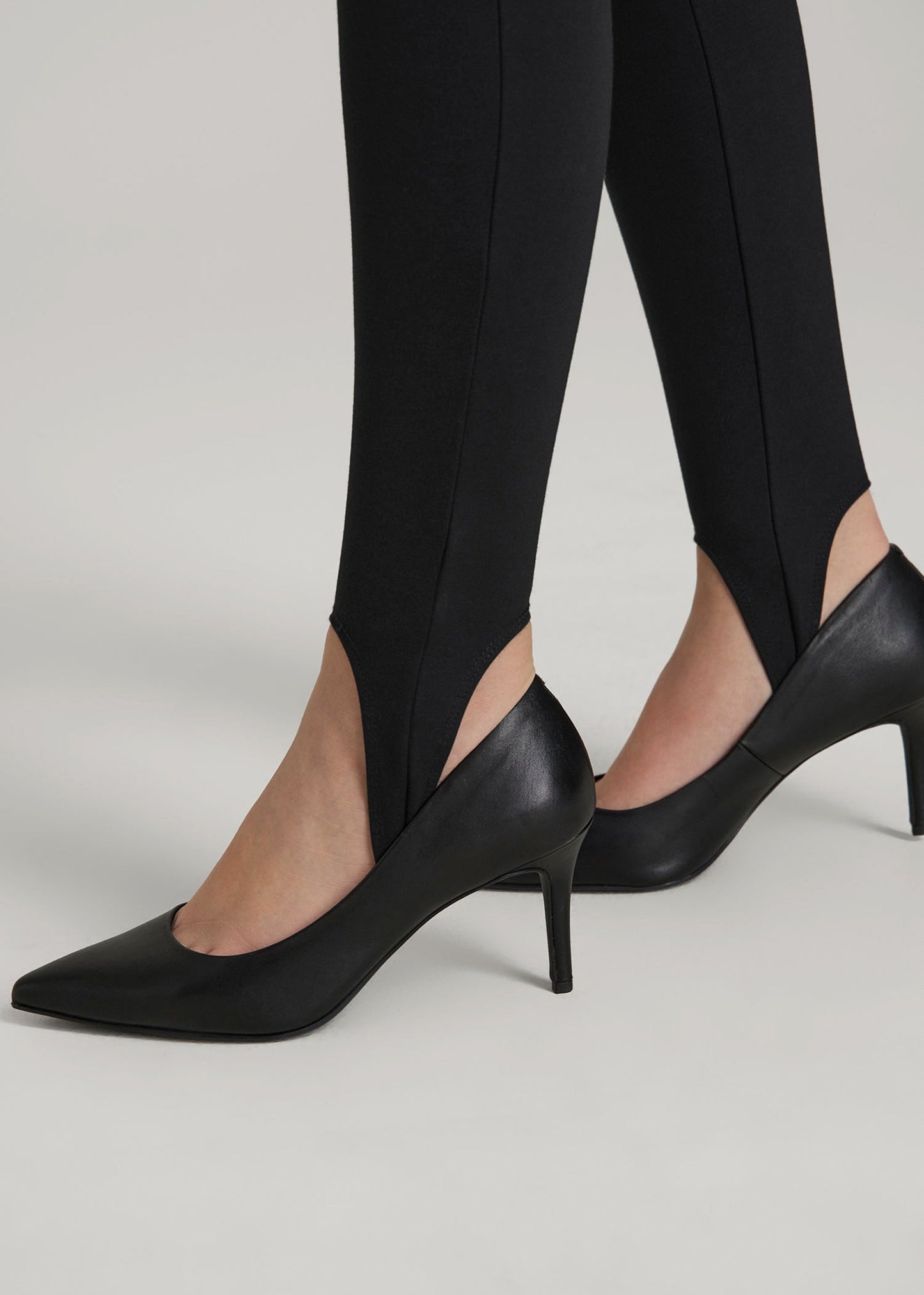 Flex Ponte Stirrup Pants for Tall Women in Black