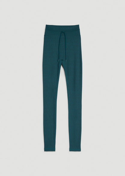 Ultra Soft Yoga Leggings for Tall Women in Deep Teal Mix