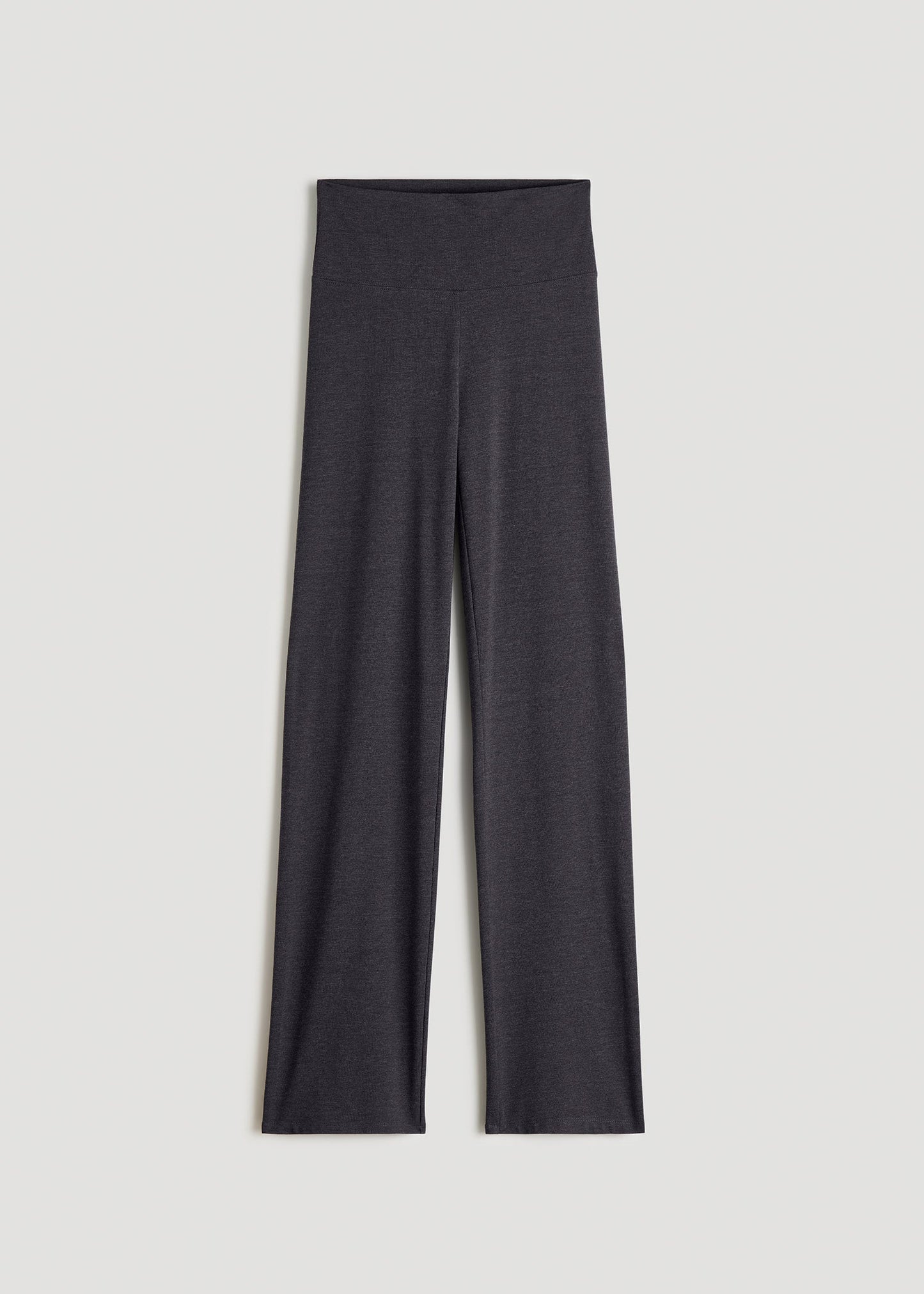 Women's Straight Leg Cotton Leggings for Tall Women in Black