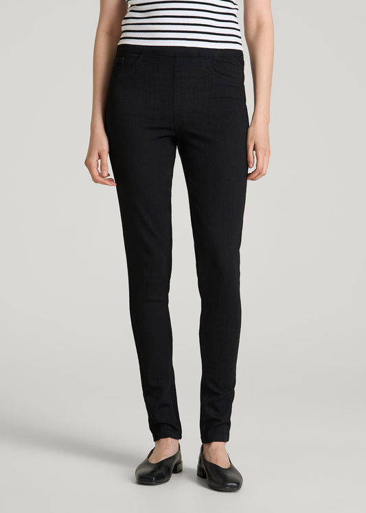 Women's Jeggings for Tall Women in Optimum Black