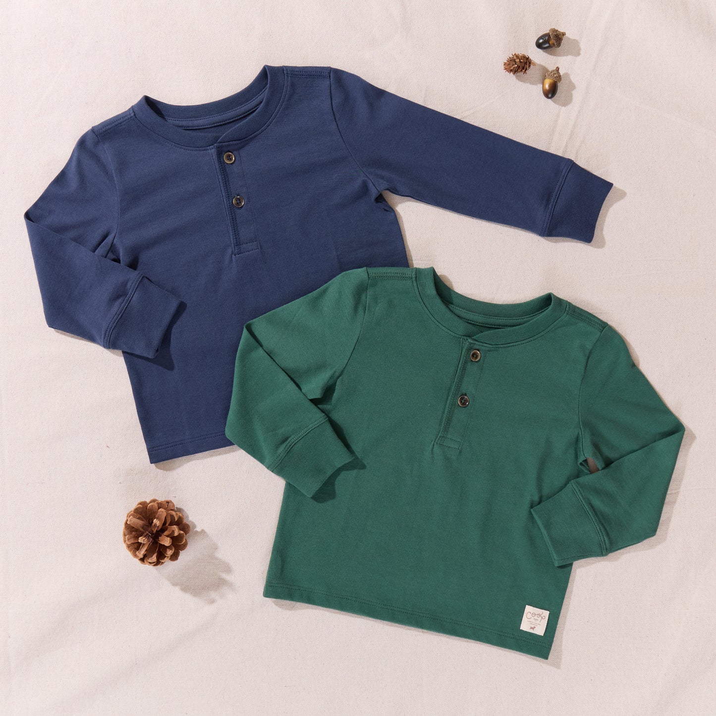 Scout Long Sleeve Henley - Pine