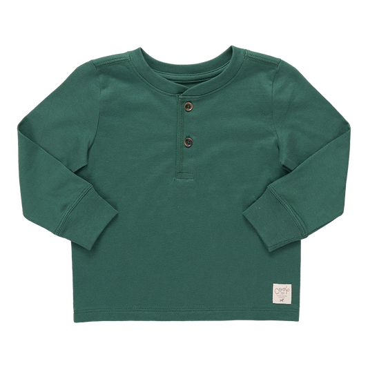 Scout Long Sleeve Henley - Pine