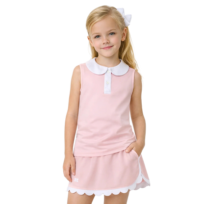 Girly Girl Tank - Pink and White