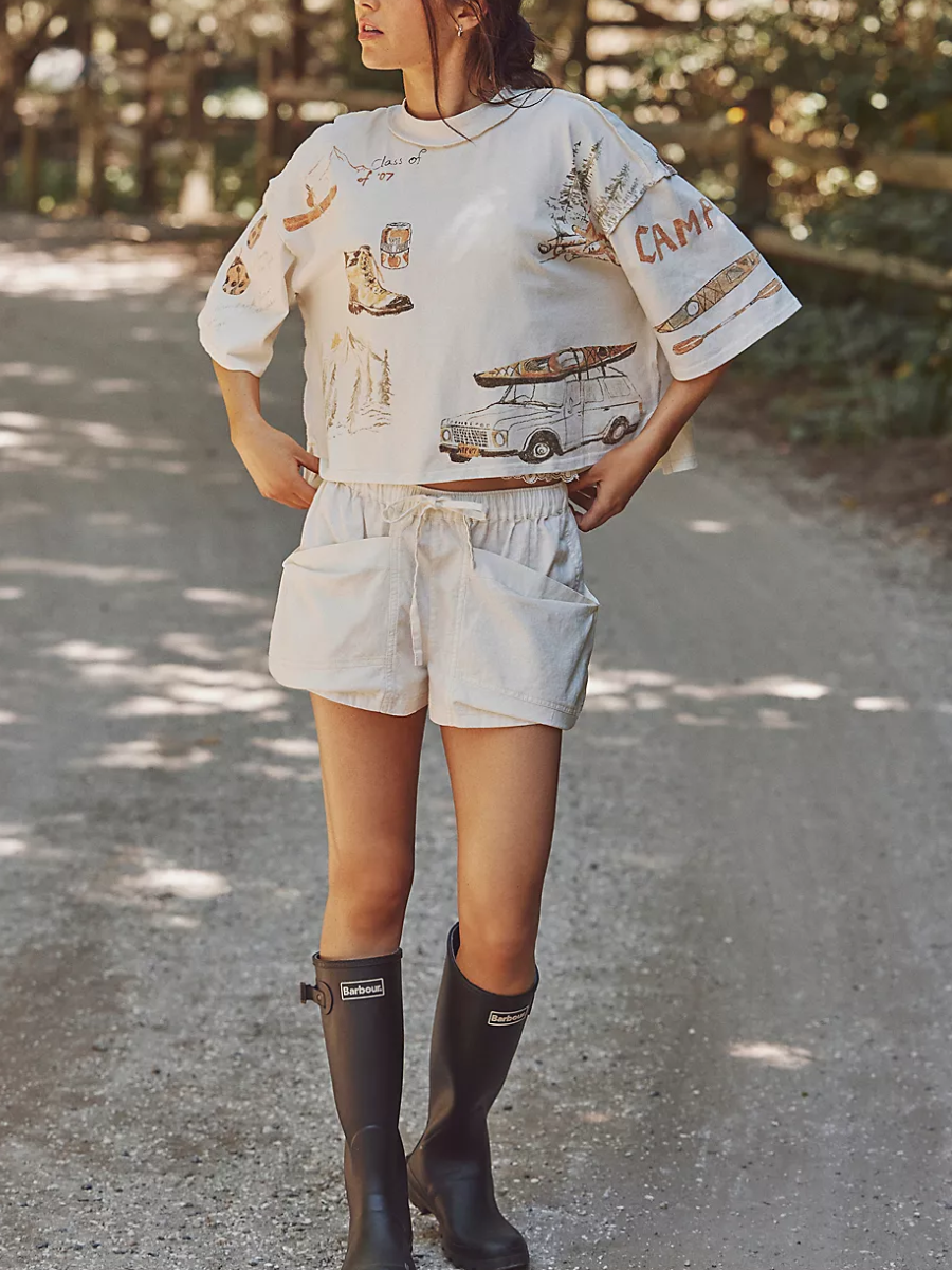FREE PEOPLE Mountain View Graphic Tee