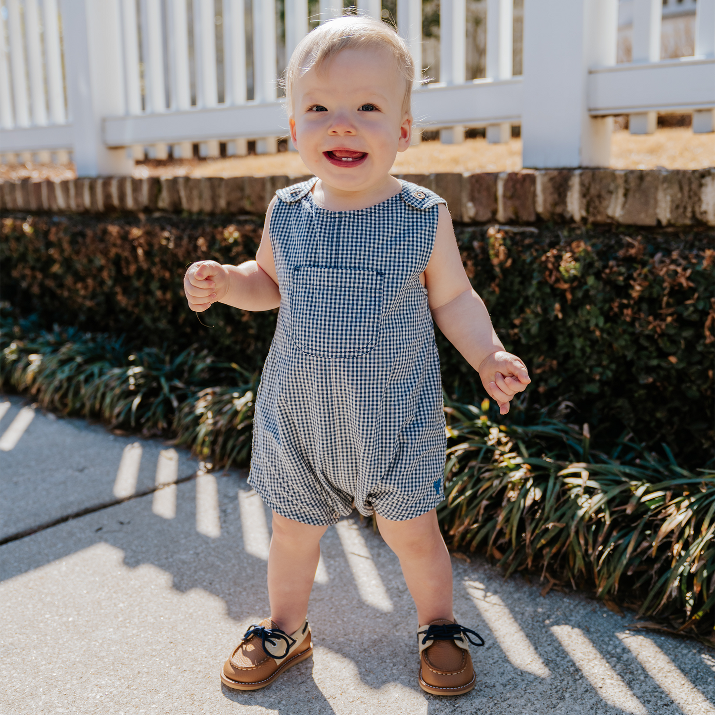 Baby Boys Noah Jumper - Red Gingham