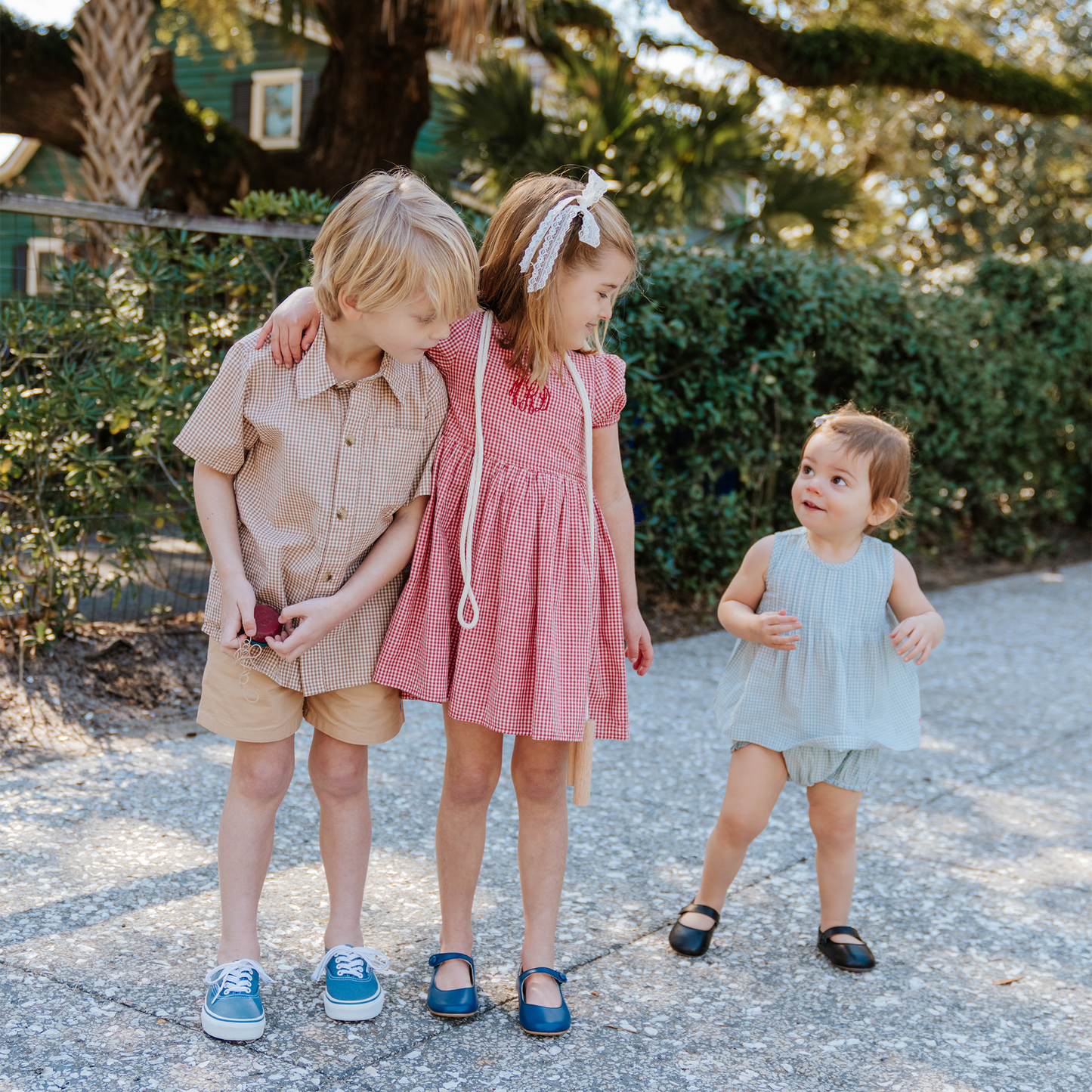 Girls Breyton Dress - Navy Gingham