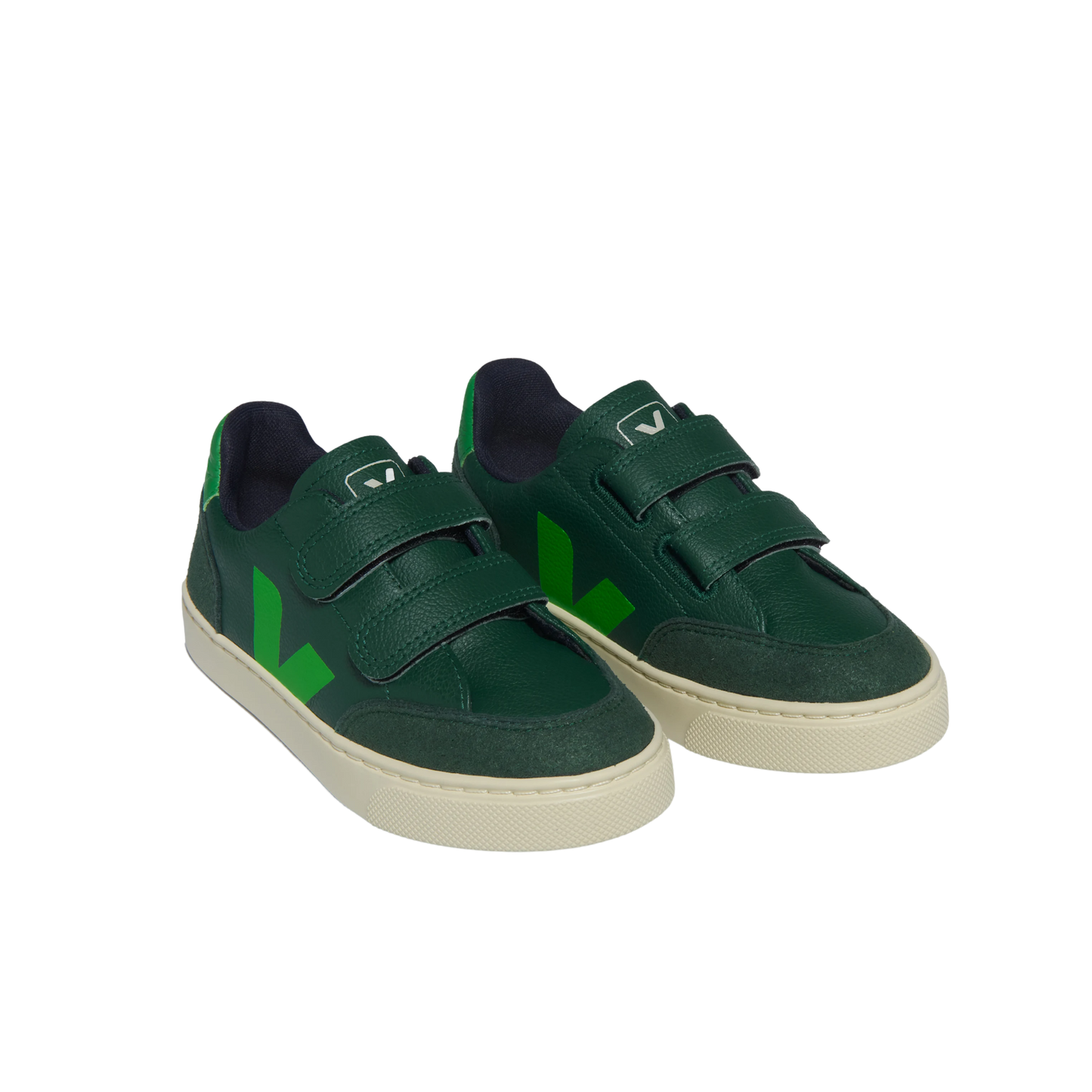 Veja V-12 Velcro Leather - Poker Absinthe