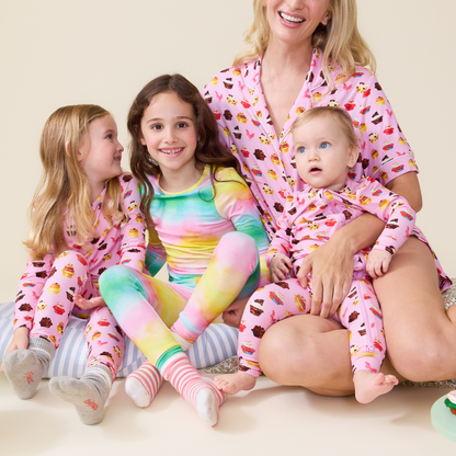 Baby Bamboo Romper - Pink Cupcakes