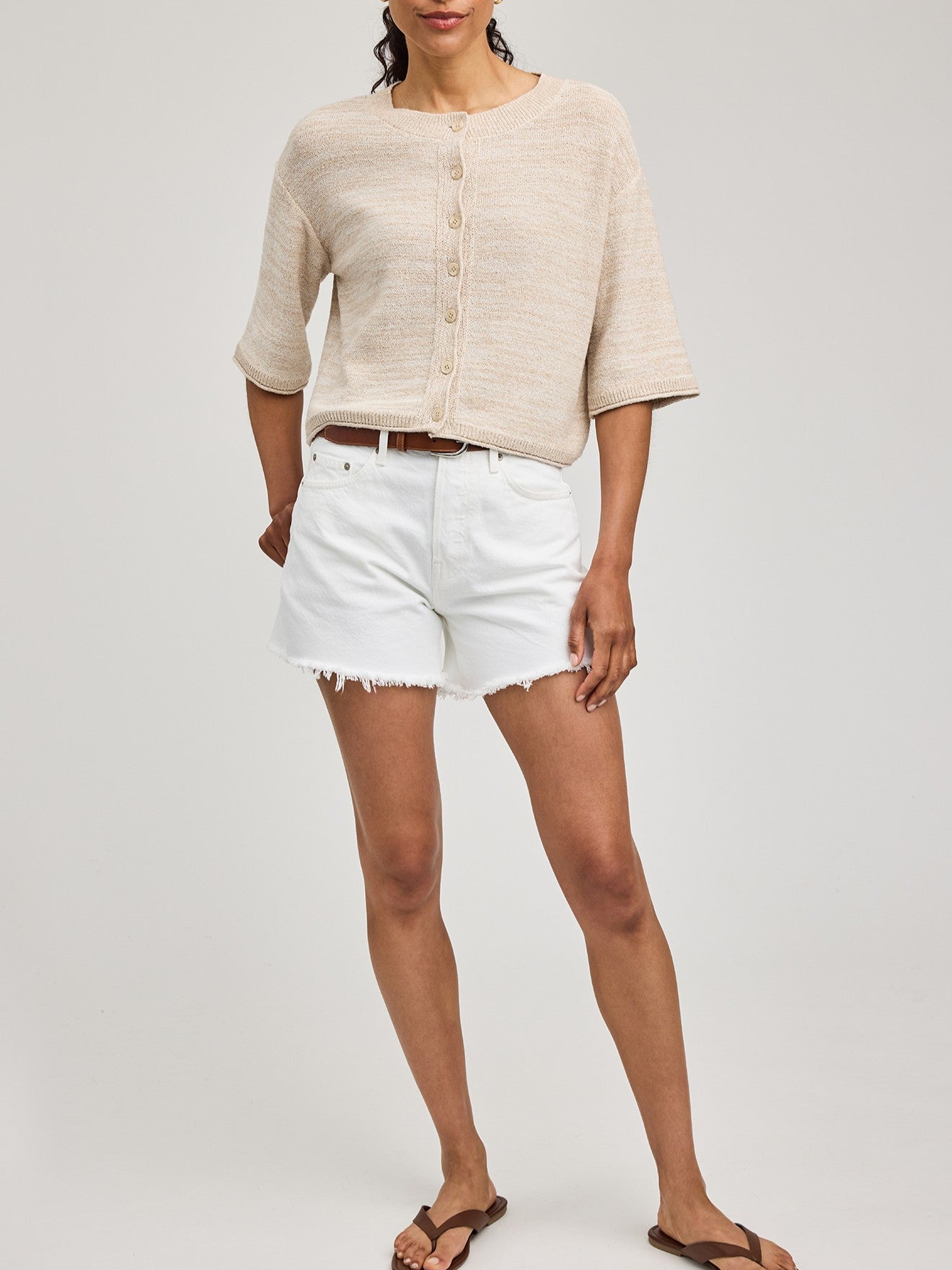 GENTLE FAWN Genevieve Button Front Knit Top