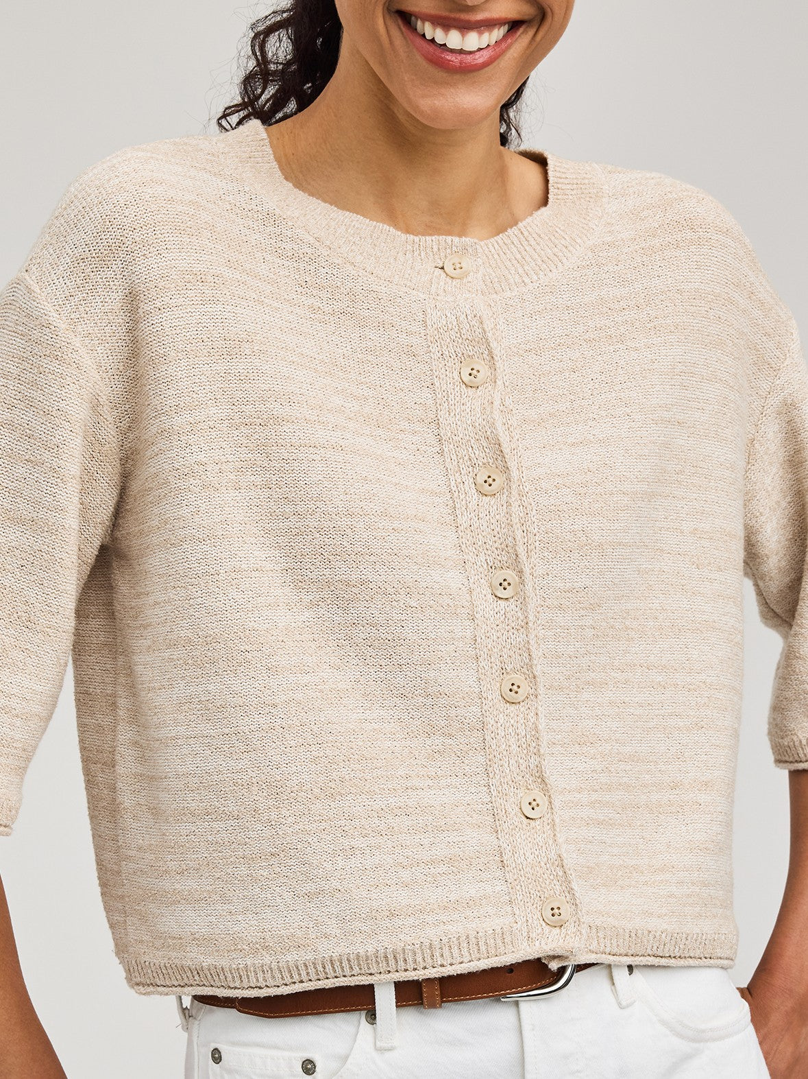GENTLE FAWN Genevieve Button Front Knit Top