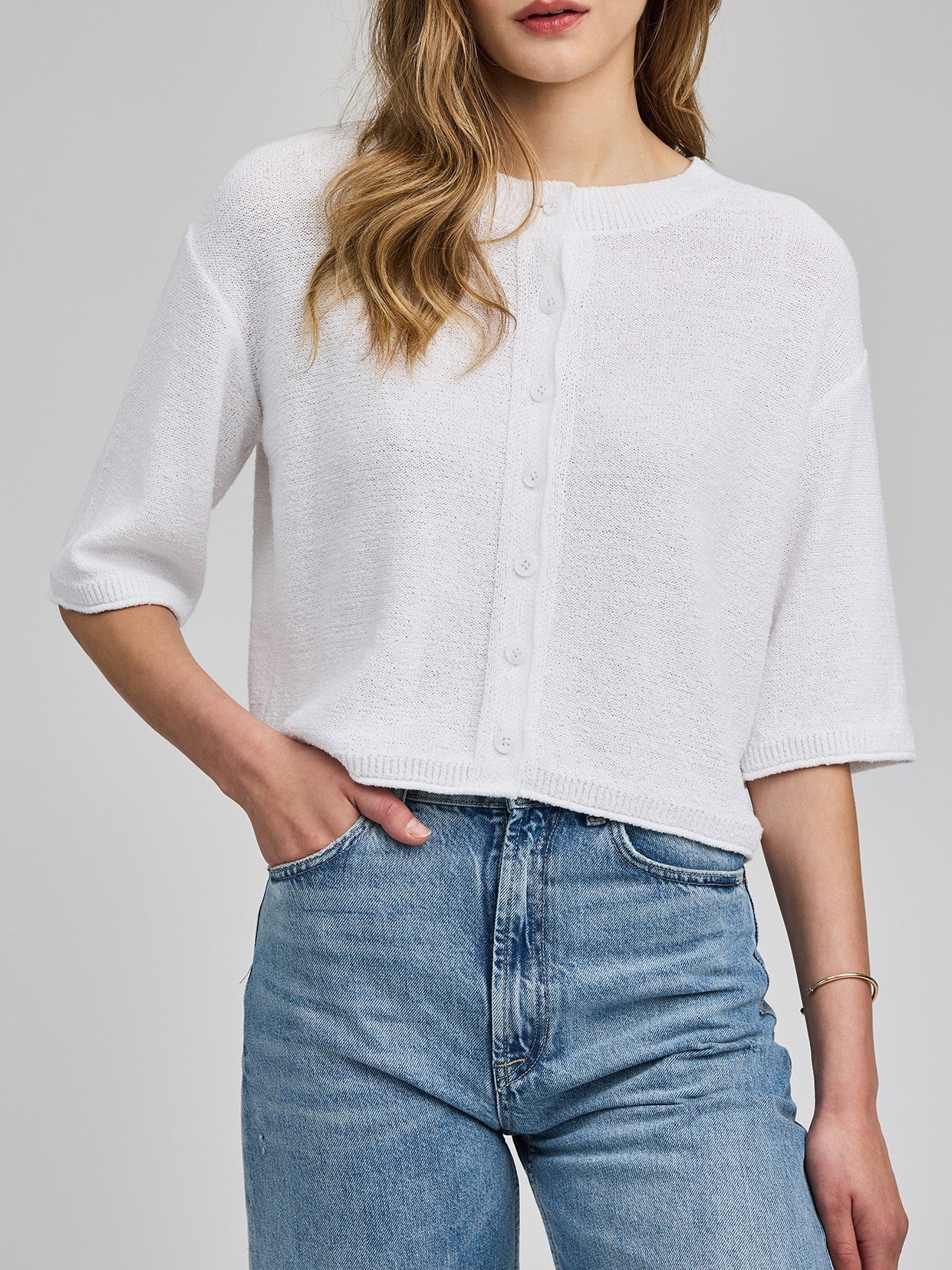 GENTLE FAWN Genevieve Button Front Knit Top