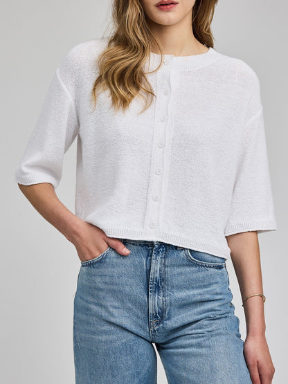 GENTLE FAWN Genevieve Button Front Knit Top