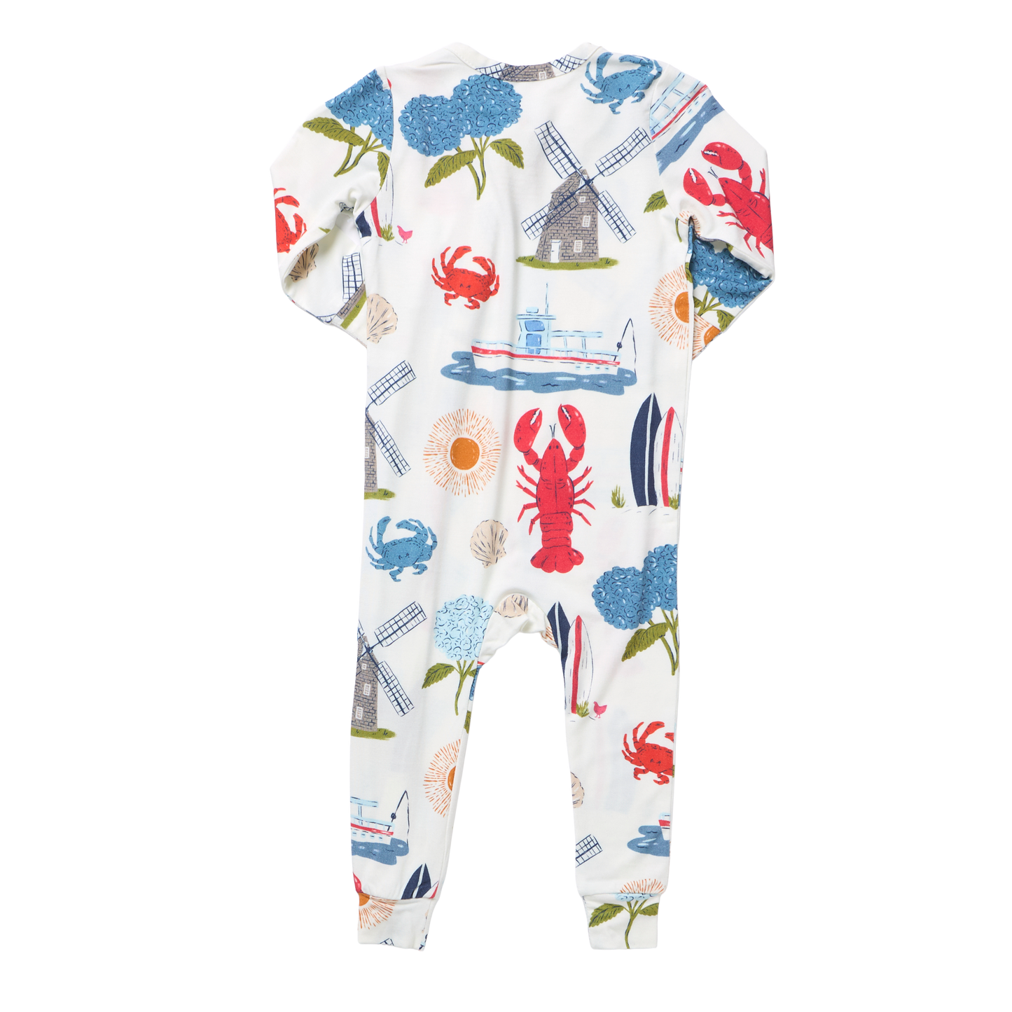 Baby Bamboo Romper - Hamptons