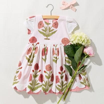 Girls Marisol Dress - Rose Dandelion