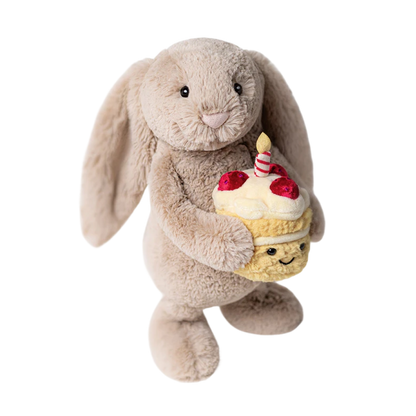 Bashful Beige Bunny "Birthday"