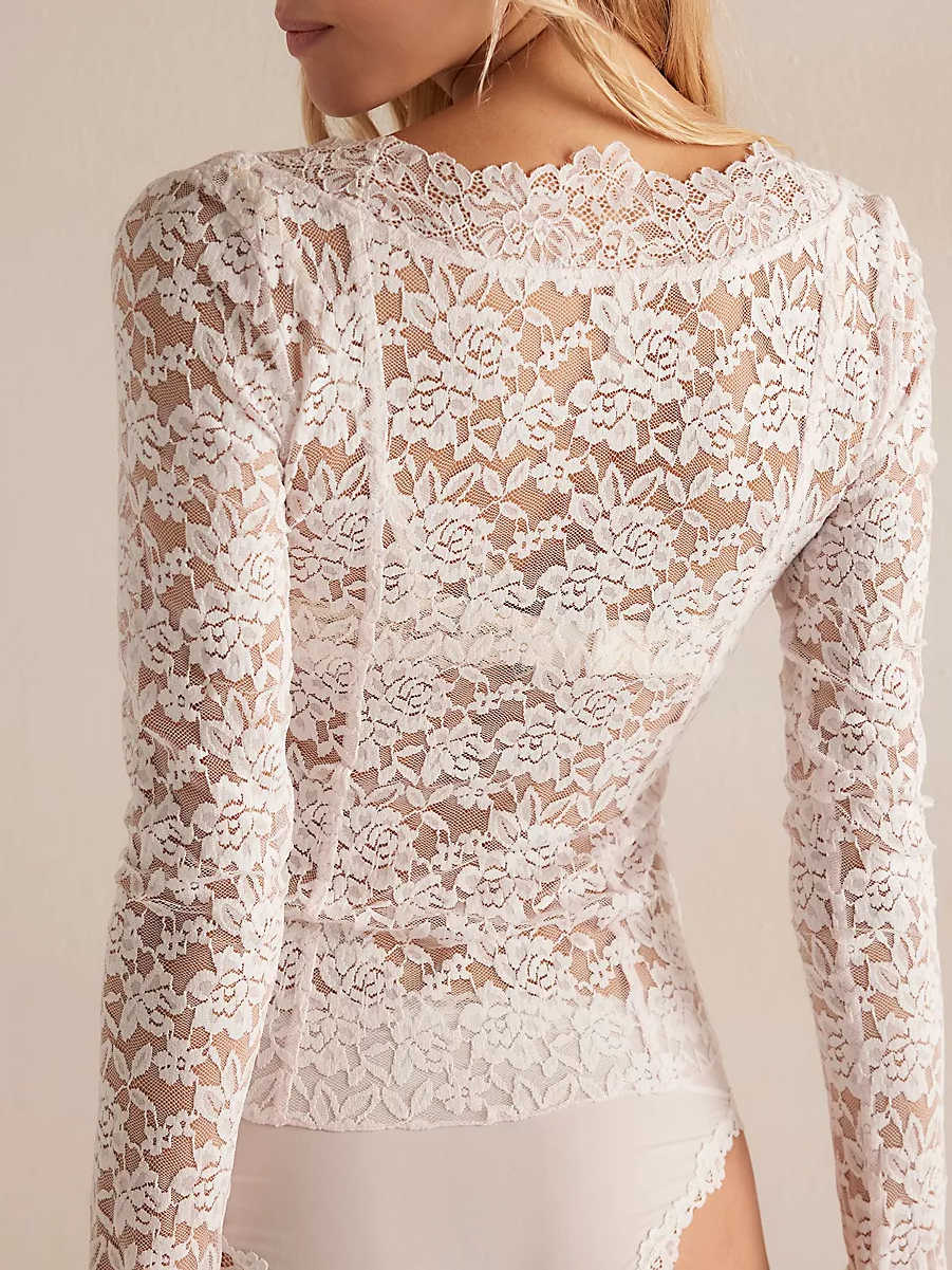 FREE PEOPLE All Night Lace Long Sleeve