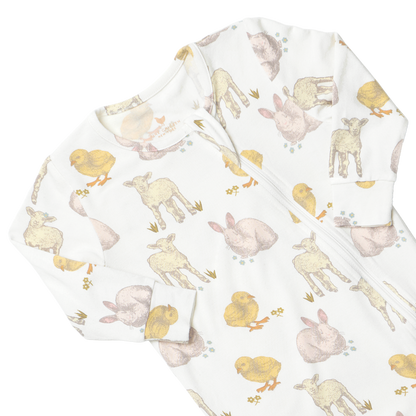 Baby Bamboo Romper - Easter Friends