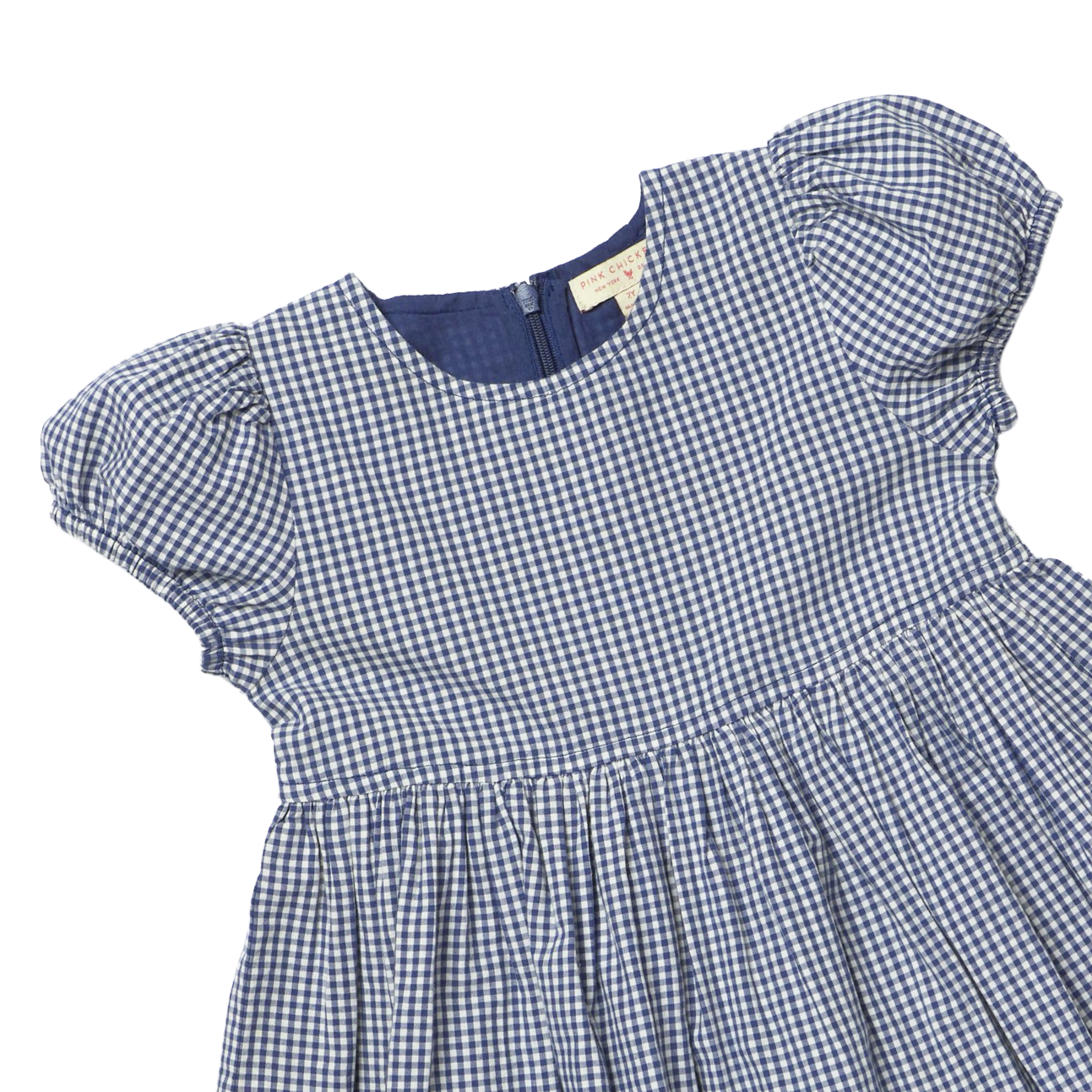 Girls Breyton Dress - Navy Gingham