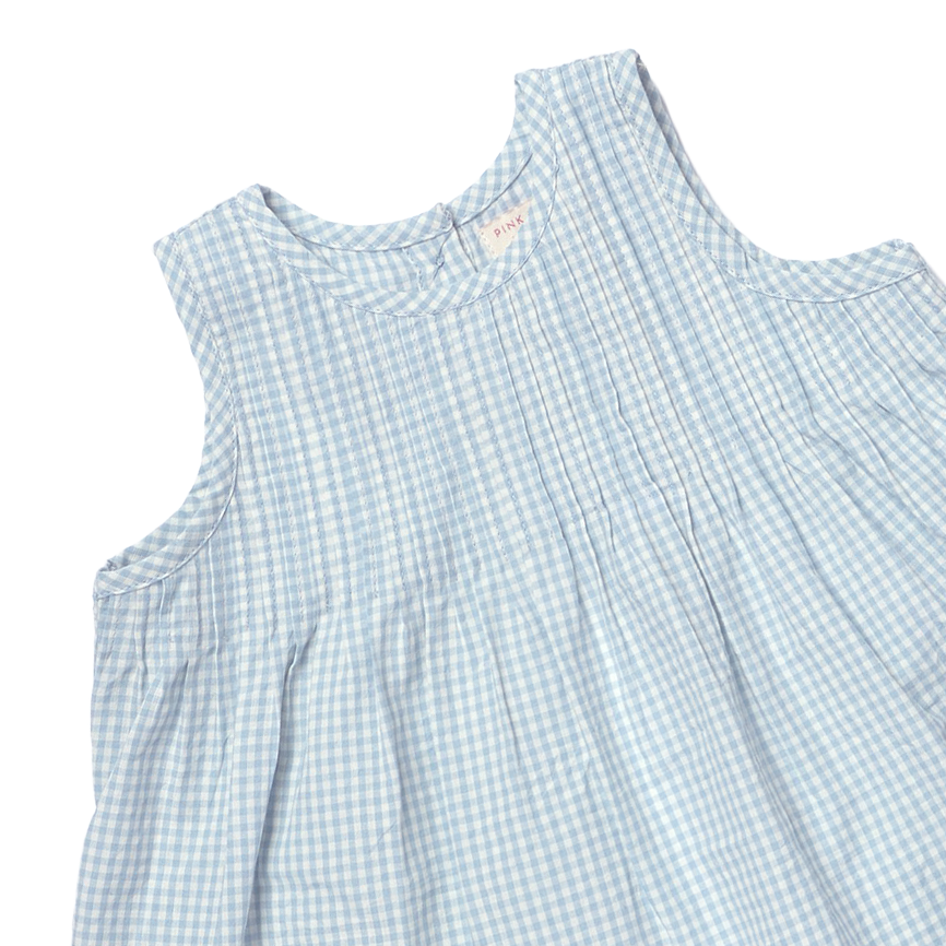 Baby Girls Jaipur 2-Piece Set - Light Blue Gingham