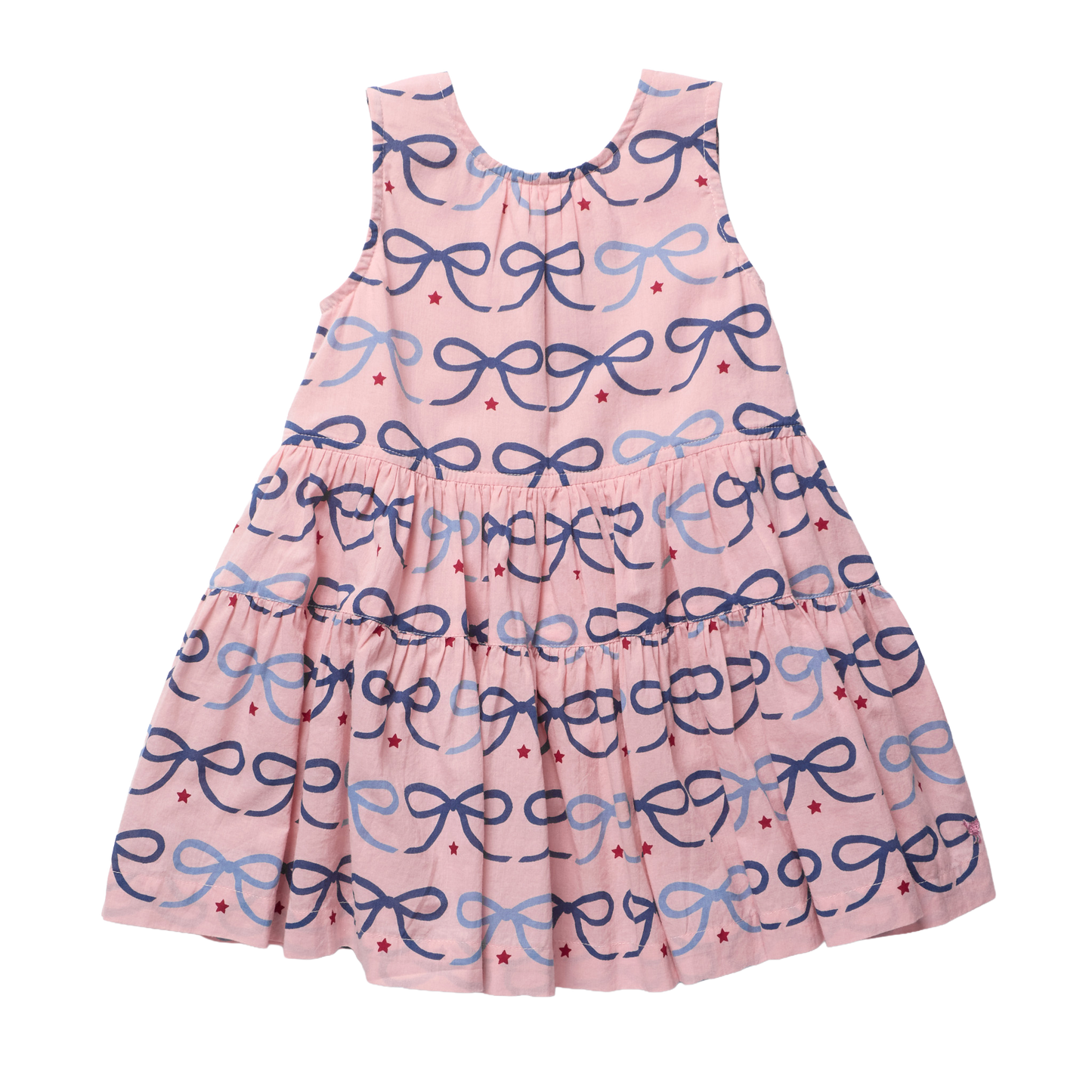 Girls Eloise Dress - Pink Bows