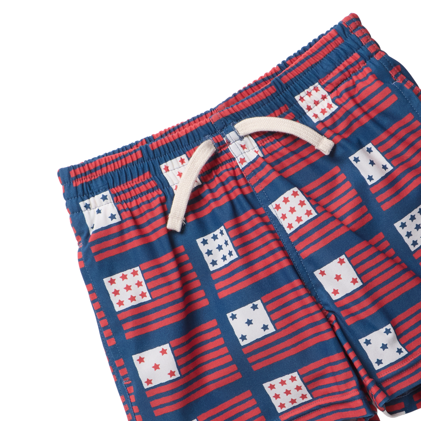 Boys Swim Trunk - Navy Flag