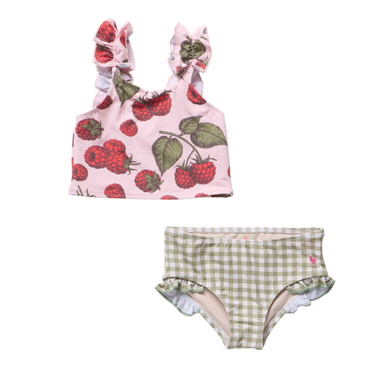 Girls Via Tankini - Pink Raspberries