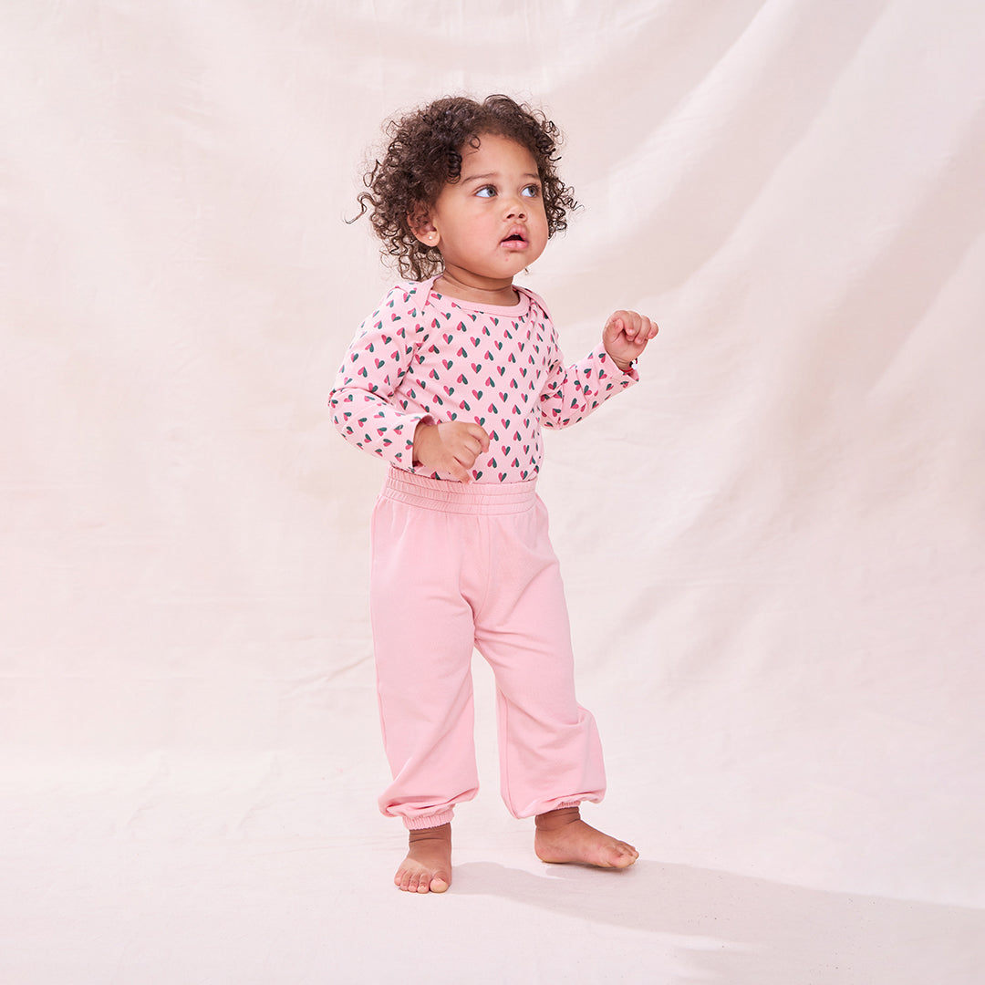 Baby Bubble Pant - Powder Pink